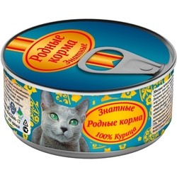Корм для кошек Rodnye Korma Adult Cat Canned with Chicken 0.1 kg