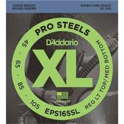 Струны DAddario XL ProSteels Bass SL 45-105