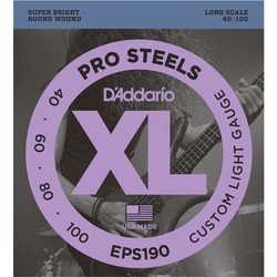 Струны DAddario XL ProSteels Bass 40-100