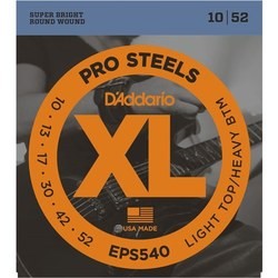 Струны DAddario XL ProSteels 10-52