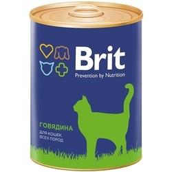 Корм для кошек Brit Premium Canned with Beef 0.34 kg
