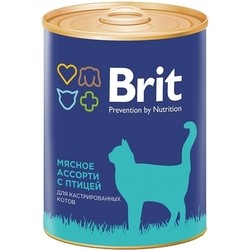 Корм для кошек Brit Premium Canned Cold Cuts with Poultry 0.34 kg