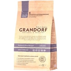 Корм для кошек Grandorf Adult Sterilised Rabbit/Rice 0.4 kg