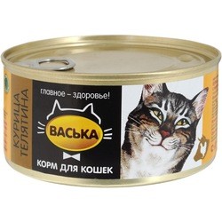 Корм для кошек Vaska Adult Cat Canned with Chicken/Veal 0.325 kg