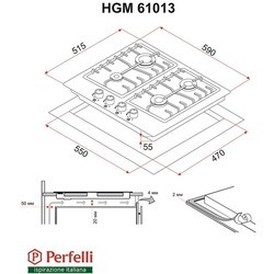 Варочная поверхность Perfelli HGM 61013