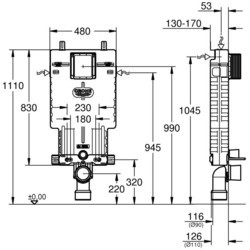 Инсталляция для туалета Grohe 38643001