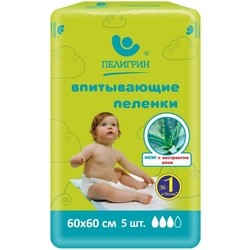 Подгузники Peligrin Fito Aloe 60x60 / 5 pcs