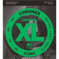 Струны DAddario XL Chromes Bass Flat Wound 40-95