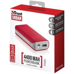 Powerbank аккумулятор Trust Primo Power Bank 4400 (черный)