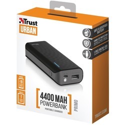 Powerbank аккумулятор Trust Primo Power Bank 4400 (черный)