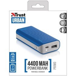 Powerbank аккумулятор Trust Primo Power Bank 4400 (черный)