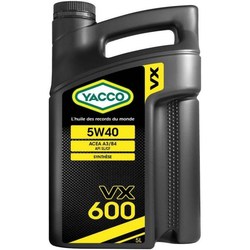 Моторное масло Yacco VX 600 5W-40 5L
