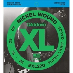 Струны DAddario XL Nickel Wound Bass 40-95
