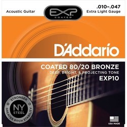 Струны DAddario EXP Coated 80/20 Bronze 10-47