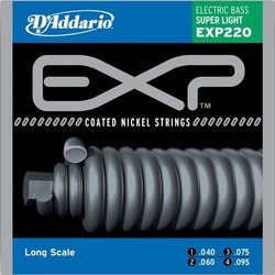 Струны DAddario EXP Coated Nickel Wound Bass 40-95