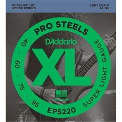 Струны DAddario XL ProSteels Bass 40-95