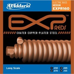 Струны DAddario EXP Reds Coated Copper-Plated 50-105
