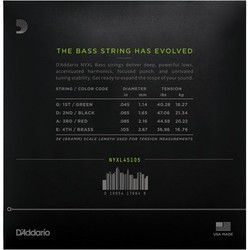 Струны DAddario NYXL Nickel Wound Bass 45-105
