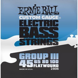Струны Ernie Ball Flatwound Group III Bass 45-100