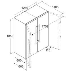 Холодильник Liebherr SBSbs 8673