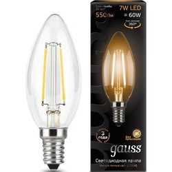 Лампочка Gauss LED C35 5W 2700K E14 103801105