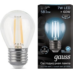 Лампочка Gauss LED G45 5W 2700K E27 105802105