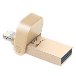 USB Flash (флешка) A-Data AI920 (золотистый)