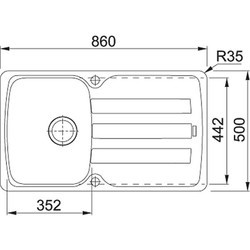 Кухонная мойка Franke Antea AZG 611-78