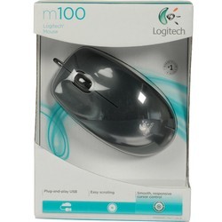 Мышка Logitech M100 (серый)