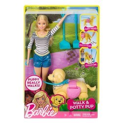 Кукла Barbie Walk and Potty Pup DWJ68