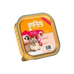 Корм для кошек Club 4 Paws Packaging Pate with Veal/Turkey 0.1 kg