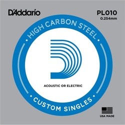 Струны DAddario Single Plain Steel 010