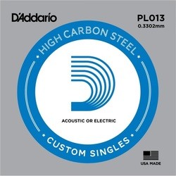 Струны DAddario Single Plain Steel 013