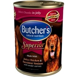 Корм для собак Butchers Superior Canned with Chicken/Venison in Jelly 0.4 kg