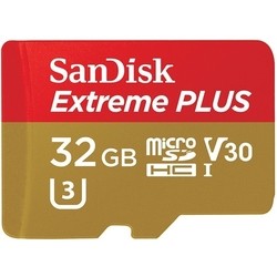 Карта памяти SanDisk Extreme Plus V30 microSDHC UHS-I U3 32Gb