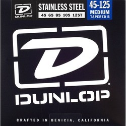 Струны Dunlop Stainless Steel  5-String Bass Medium TB 45-125
