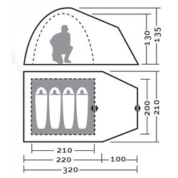 Палатка Greenell Dom 4 v.2