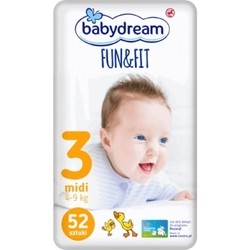 Подгузники (памперсы) Babydream Fun and Fit 3 / 52 pcs