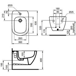 Биде Ideal Standard Tesi T355201