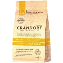 Корм для кошек Grandorf Adult Sterilised 4 Meat/Rice 2 kg