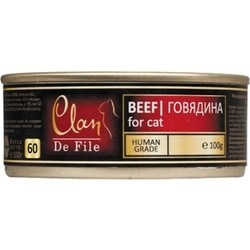 Корм для кошек Clan De File Adult Canned with Beef 0.1 kg