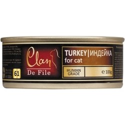 Корм для кошек Clan De File Adult Canned with Turkey 0.1 kg
