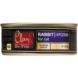 Корм для кошек Clan De File Adult Canned with Rabbit 0.1 kg