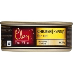 Корм для кошек Clan De File Adult Canned with Chicken 0.1 kg