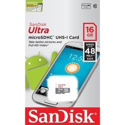 Карта памяти SanDisk Ultra microSDHC 320x UHS-I