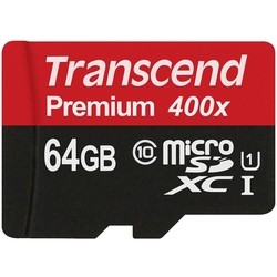 Карта памяти Transcend Premium 400X microSDXC UHS-I