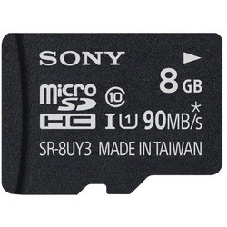 Карта памяти Sony microSDHC 90 Mb/s UHS-I U1 8Gb