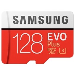 Карта памяти Samsung EVO Plus 100 Mb/s microSDXC UHS-I U3 128Gb