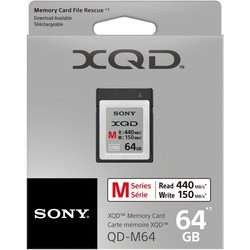 Карта памяти Sony XQD M Series 64Gb