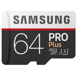 Карта памяти Samsung Pro Plus 100 Mb/s microSDXC UHS-I 64Gb